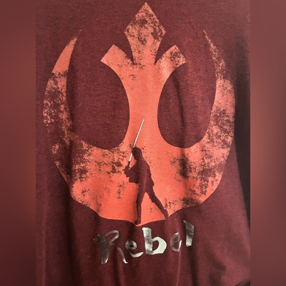Star Wars Rebel Moon Luke Skywalker Graphic Print Short Sleeve T-Shirt. L 42/44 - Picture 2 of 6